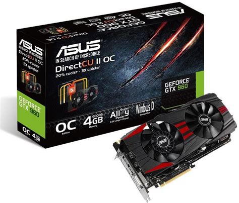 ASUS GeForce GTX 960 DirectCu II OC Black GTX960 DC2OC 4GD5 BLACK