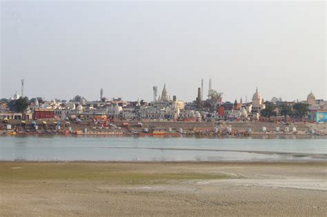 Saryu River Ghats in Ayodhya Dhaam at Ayodhya, Uttar Pradesh, India Editorial Photo - Image of ...