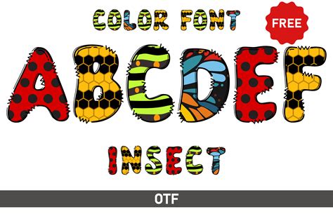 Insect Font By Veil · Creative Fabrica