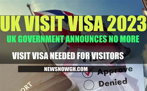 No More Visit Visa Needed For Visitors UK Visit Visa 2023