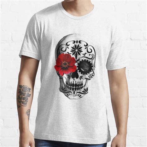 Sugar Skull Day Of The Dead T Shirt For Sale By Thelovd Redbubble