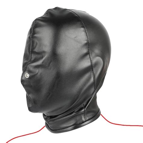 Full Head Sensory Deprivation Bondage Hood Gimp Mask Forever Fetish Bondage And Bdsm Clothing