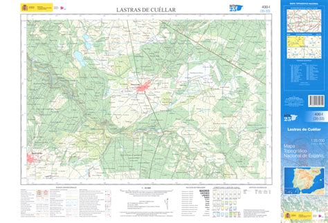 Lastras de Cuéllar Mapa Topográfico Nacional 1 25 000 2019