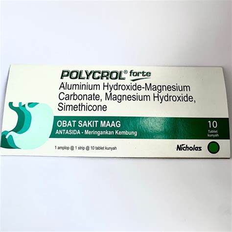 Jual Polycrol Forte Strip Isi Tablet Kunyah Shopee Indonesia