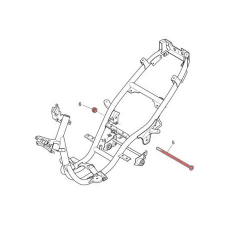 Subframe Spacer And Axis For Mbk Nitro Yamaha Aerox