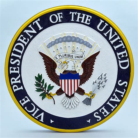 Us Vice Presidential Seal Wall Plaque