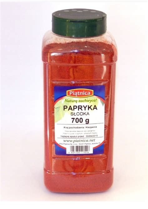 Papryka Słodka Mielona Naturalna 700g PIĄTNICA 14048388215 Allegro pl