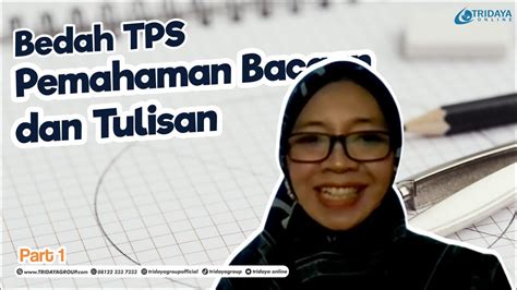 Pemahaman Bacaan Dan Tulisan Tps Part 1 Youtube