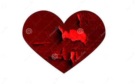 Red Broken Heart Stock Illustration Illustration Of Material 85858780