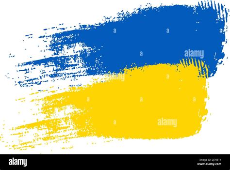 Ukraine flag vector illustration. Ukrainian flag blue and yellow colors ...