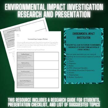 Environmental Impact of Synthetic Materials Investigation | TPT