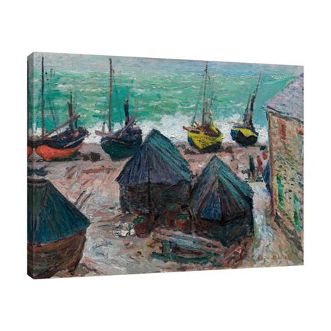 Red Barrel Studio Claude Monet Boats On The Beach At Tretat By Claude