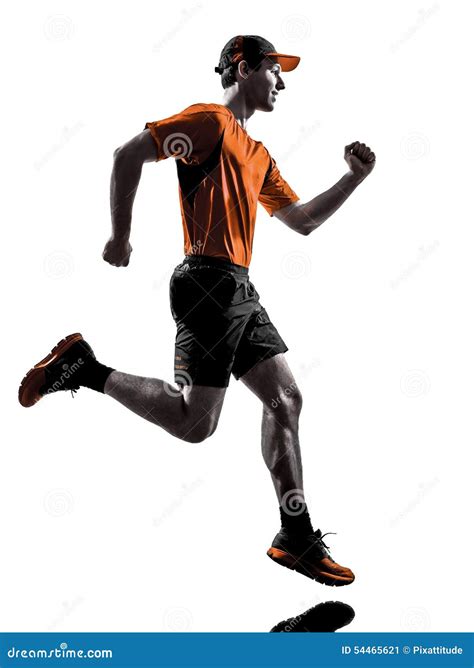 Man Runner Jogger Running Jogging Silhouette Stock Image Image Of