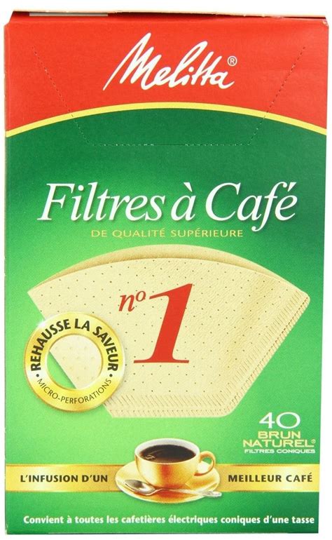 Pack Of Melitta No Cone Coffee Filters Natural Brown Count