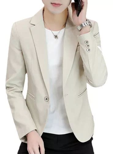 Saco Blazer Casual Estilo Coreano D Corte Entallado P Hombre Meses