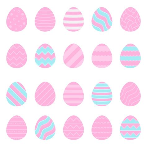 Premium Vector Easter Eggs Icons Vector Illustration