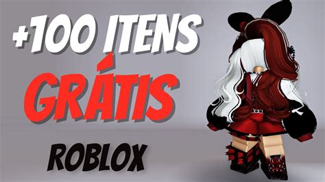 COMO PEGAR 100 ITENS GRÁTIS NO ROBLOX YouTube