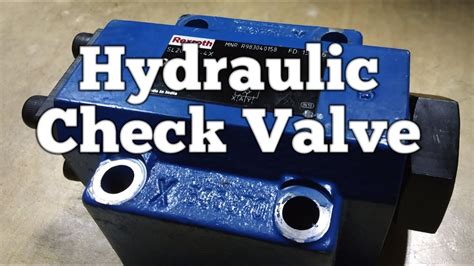 Hydraulic Check Valve In Hindi Pilot Operated Check Valve In Hindi