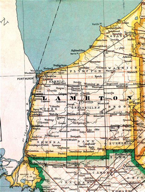 The Changing Shape of Ontario: County of Lambton