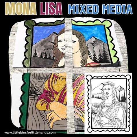 Mona Lisa for Kids (Free Printable Mona Lisa)