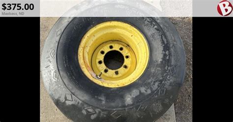 Tires off a John Deere tractor. Really good shape hold air no problem. The two rim | Maxbass, ND