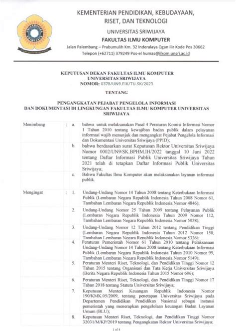 Informasi Tersedia Setiap Saat Fakultas Ilmu Komputer Universitas