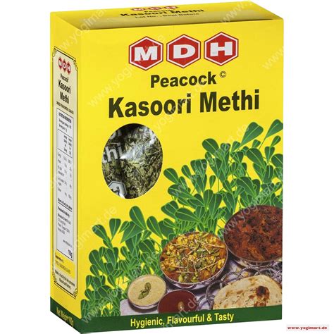 MDH Peacock Kasoori Methi Leaves 100G Yogi Mart Online Indian