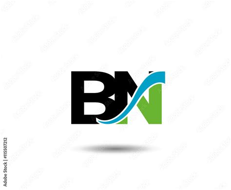 BN Logo. Vector Graphic Branding Letter Element Stock Vector | Adobe Stock