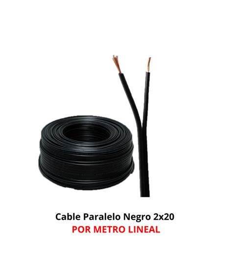 Cable Paralelo Negro 2x20 Socodima Cl