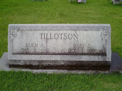 Hugh A Tillotson M Morial Find A Grave