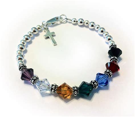 Salvation Bracelet 8mm Swarovski Sterling Silver Faith Etsy