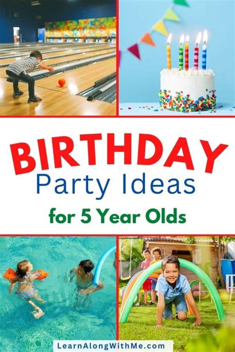 15 Funtastic Birthday Party Ideas For 5 Year Olds Learn Along With Me