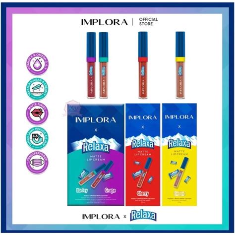 Jual Implora X Relaxa Matte Lipcream Limited Edition Shopee Indonesia