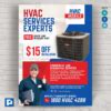 Heating And Cooling Service Company Flyer PSDPixel