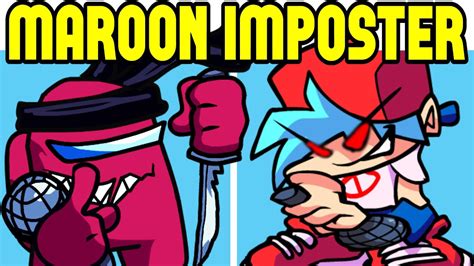 Friday Night Funkin VS Maroon Impostor Boiling Point FNF Mod YouTube