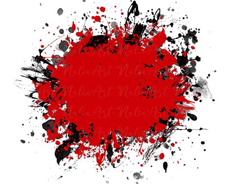 Background Paint Splatter Red Black Splash Frame Splatter Background ...