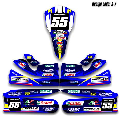 Graphics Kit For Kart Tonykart Otk M Customized Sticker Kart Etsy Uk