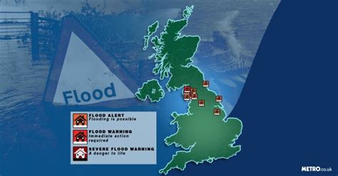 UK weather: Map reveals flood alerts in place today | UK News | Metro News