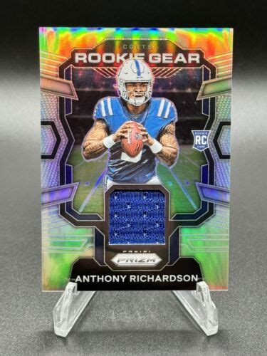 2023 Panini Prizm Anthony Richardson Clean Rookie Gear Silver Prizm