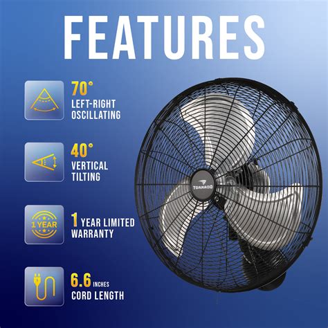 Mua Tornado Inch Pro Series High Velocity Oscillating Wall Mount Fan