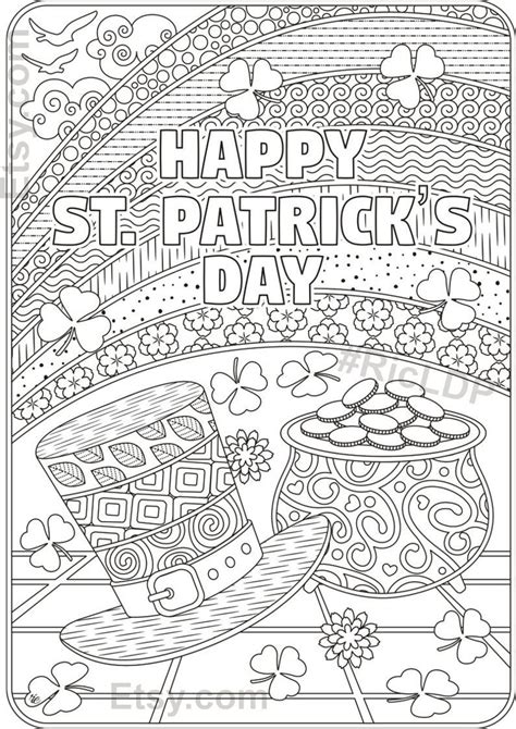 35 Awesome St Patricks Day Rainbow Coloring Page For Wallpaper Sketch