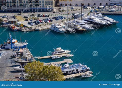 Port Lympia As Seen From Colline Du Chateau Nice France Editorial