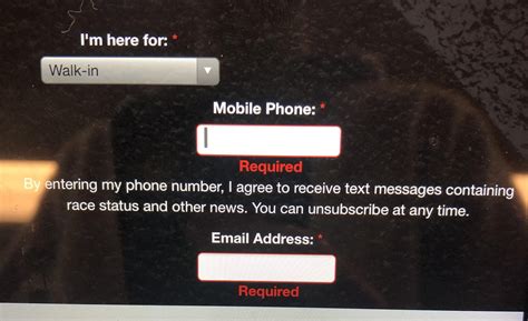 Your phone number is required, but you have to consent to getting text