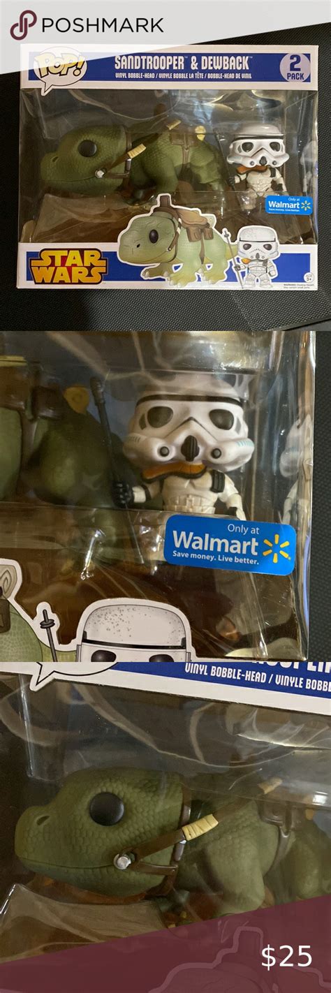 Funko Pop Star Wars Sandtrooper And Dewback 2 Pack Walmart Exclusive