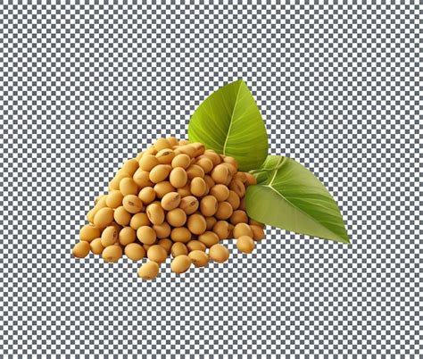 Premium Psd Fresh And Beautiful Soybeans Isolated On Transparent