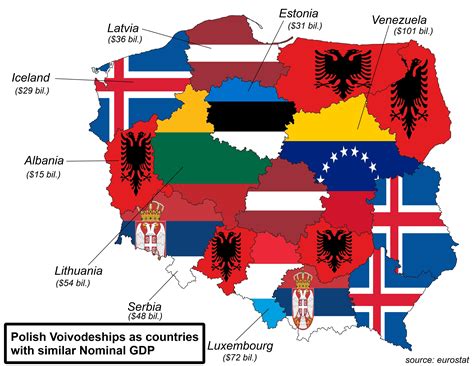 Polish Voivodeshipsprovinces As Countries With Similar Nominal Gdp Op Reurope