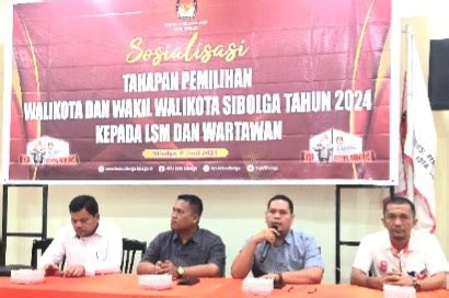 Kpu Sibolga Sosialisasikan Tahapan Pemilihan Walikota Dan Wakil