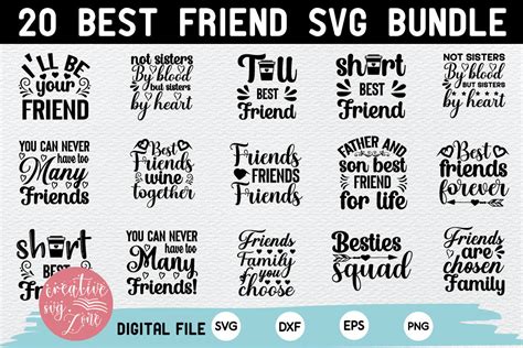 Best Friend Svg Bundle Best Friend Quotes By Creativesvgzone