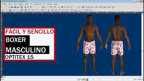 Como Hacer El Patr N De Boxer Masculino Y Escalado De Tallas Optitex