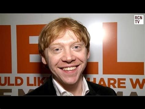 Rupert Grint Interview West End Theatre And Harry Potter Romance Video Dailymotion